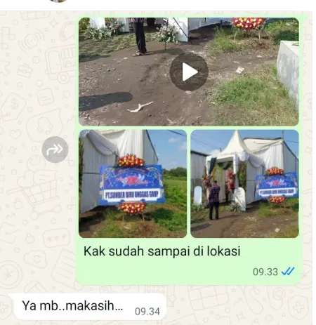 Pengiriman Karangan Bunga Tompomulyo Batangan