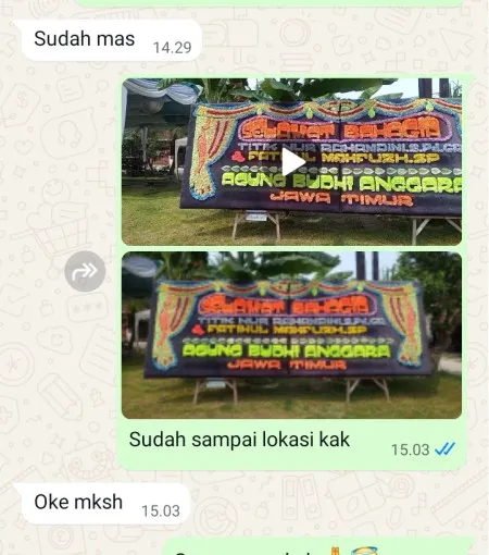 Pengiriman Papan Bunga Tompomulyo Batangan