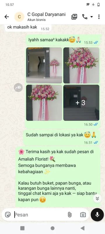 Pengiriman Karangan Bunga Tompomulyo Batangan